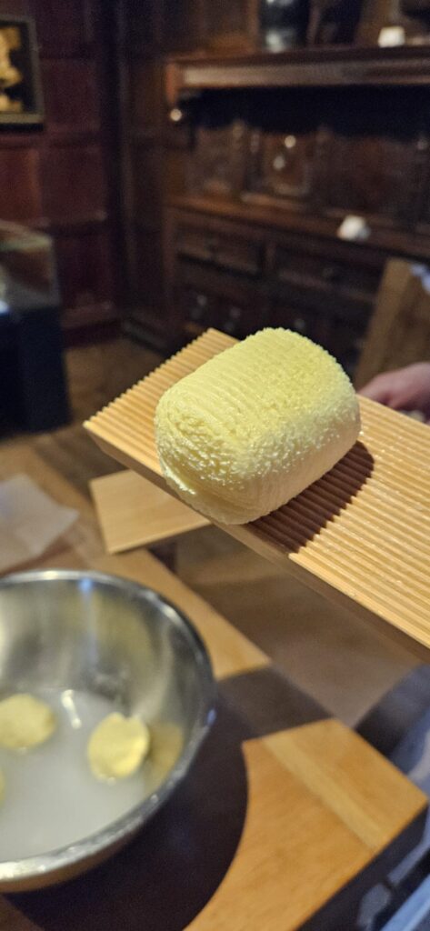 Butter churning in Broadway Museum